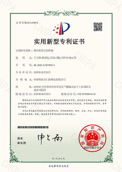 承德特耐力門控科技有限公司-2023202718001-雙向旋轉(zhuǎn)定位機構(gòu)-1.jpg